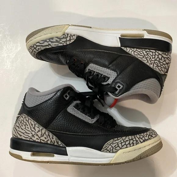 Nike Air Jordan 3 Retro Black Cement Size 6.5Y - Picture 7 of 15